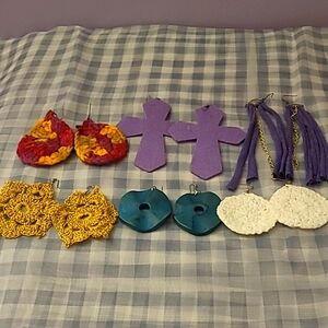 6 Set handmade Bohemian Earrings